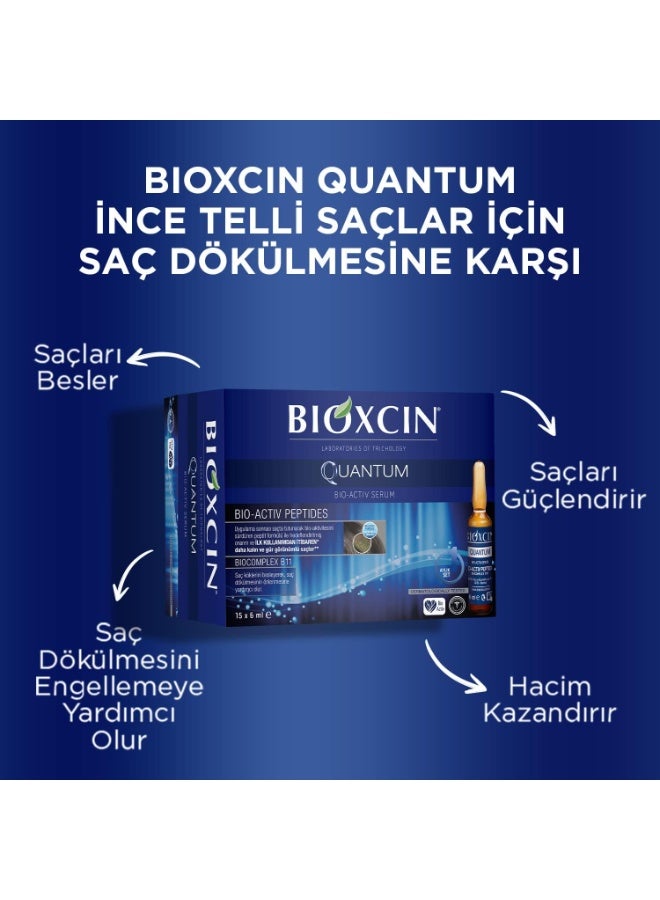 Bioxcin Quantum Bio-Activ Hair Thickening Serum Ampoules 15x6ml - Image 1